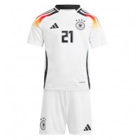 Germany Ilkay Gundogan #21 Replica Home Minikit Euro 2024 Short Sleeve (+ pants)